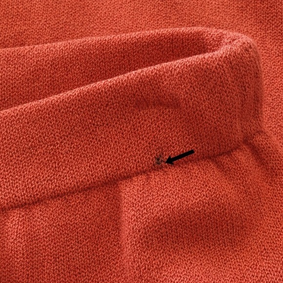 St. John Collection by Marie Gray Santana Knit Skirt Coral Orange Trim Size 8 - Picture 6 of 9